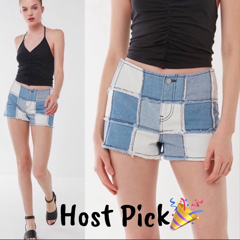 BDG patchwork Jean shorts - Picture 2 of 11